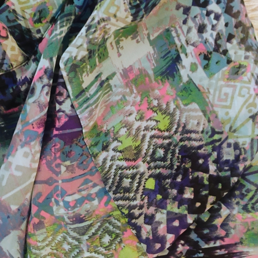 No Boundaries Multi Colored High & Low Skirt Sz Xl - image 5